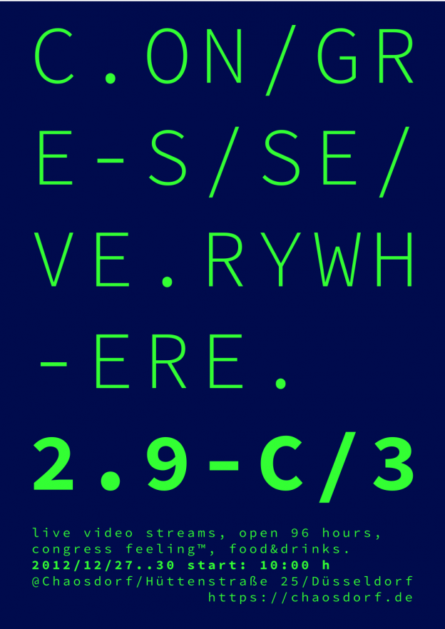 29C3 Congress Everywhere Poster